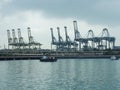 Port of Singapore that conduct maritime trade handling functions in harbours and which handle Singapore`s shipping.